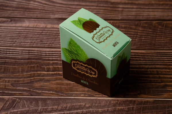 Caixa de Pastilha 70g ao leite c/menta